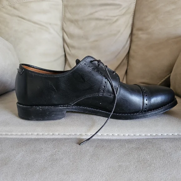 Allen Edmonds Clifton black leather Oxford Dress shoes size 10 - Picture 6 of 10